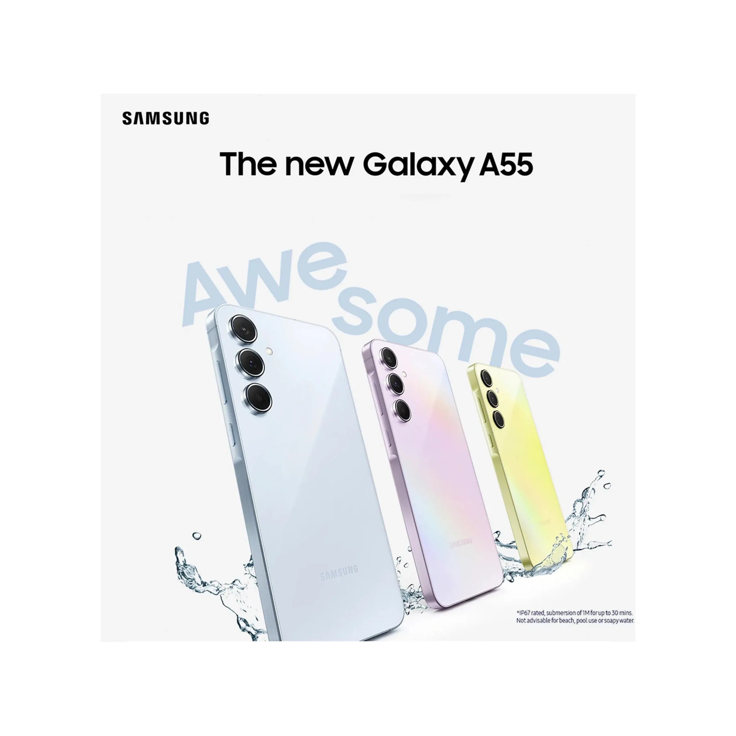 Buy Samsung,Samsung Galaxy A55 5g 128GB, 8GB RAM Dual Sim, Awesome Iceblue - Unlocked - International Model - Gadcet UK | UK | London | Scotland | Wales| Near Me | Cheap | Pay In 3 | Mobile Phone
